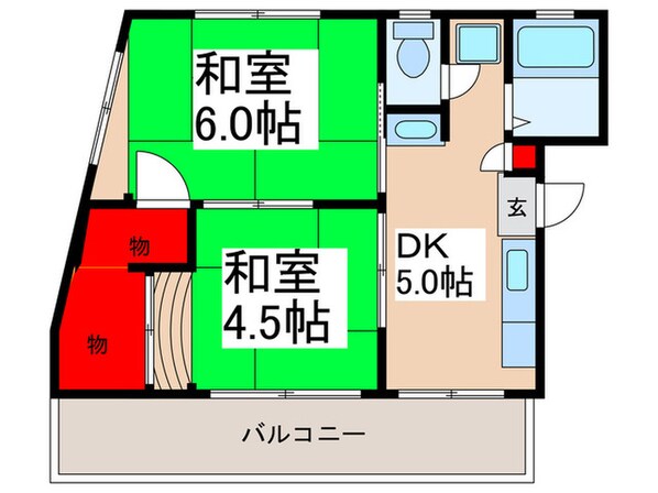 レジデンス中尾の物件間取画像